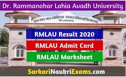 dr rmlau result 2020.